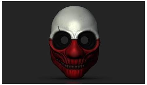 Download STL file Payday 2 the Heist Dallas Game Mask Cosplay Halloween