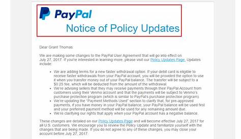 Funds Now! PayPal "new" policy - Free EBAY, PayPal, Business and Law