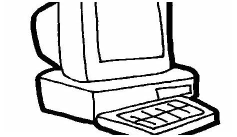 Desktop Computer - Personal Computer Clipart Black And White , Free