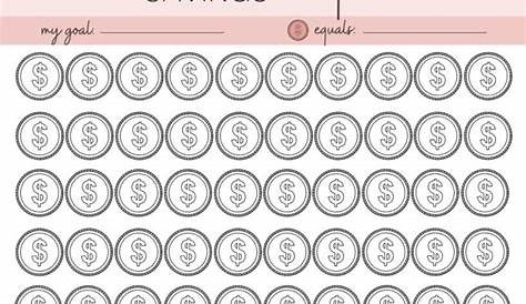 Pdf Free Printable Savings Tracker