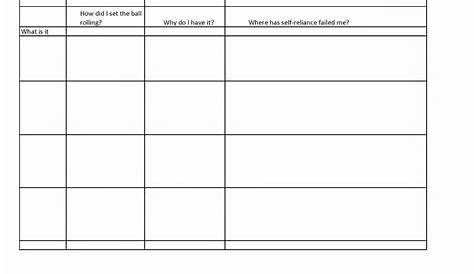 Pdf Template Printable Aa 4Th Step Worksheets