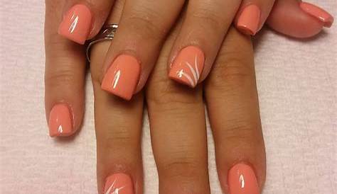 Peach Color Nail Designs 35 Hot For A Trendy Look In 2021