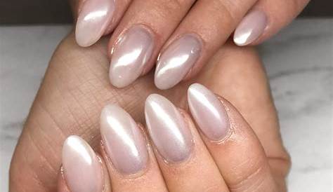Pearl Nails, Off-white Dress, Graceful Bride: Pearlescent Dreams