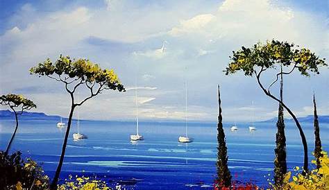 Peinture Acrylique Paysage Marin "paysage " Pascale Vallée 2020