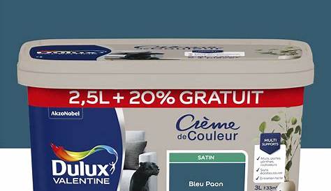 Peinture Dulux Bleu Paon Laque DULUX VALENTINE Valénite Mat 2L