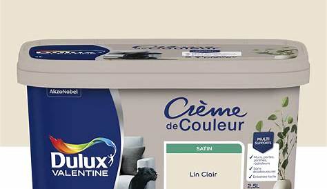 Peinture Lin Leroy Merlin Blanc DULUX VALENTINE Crème De Couleur Mat 0