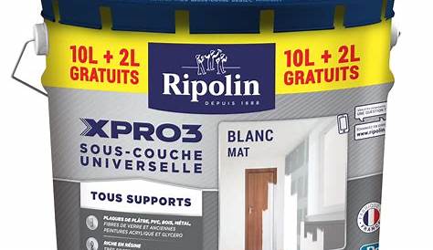 Peinture Ripolin Xpro3 RIPOLIN Façade 2en1 Blanc De La Marque