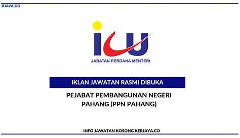 Pejabat Pembangunan Negeri Pahang (PPN Pahang) • Kerja Kosong Kerajaan
