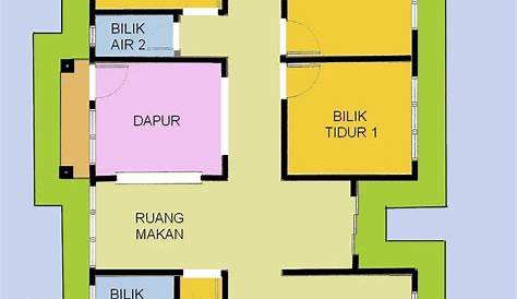 Pelan Lantai Pelan Rumah 4 Bilik Memanjang / ePortfolio - RUMAH DAN