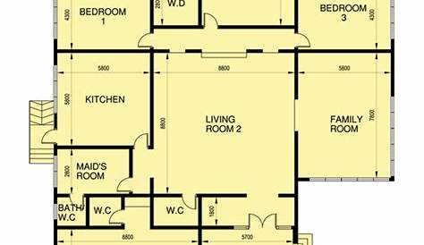 Pelan Rumah 2 Tingkat 6 Bilik - Plan Rumah | Family house plans, Modern