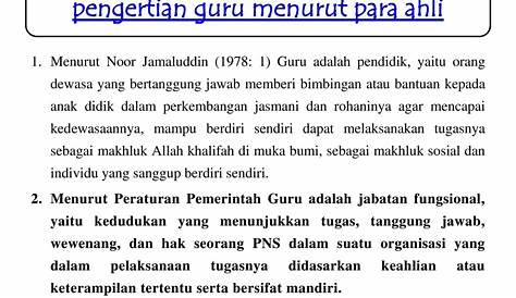 Pengertian GURU adalah: Definisi, Tugas, Peran Guru dalam Pendidikan