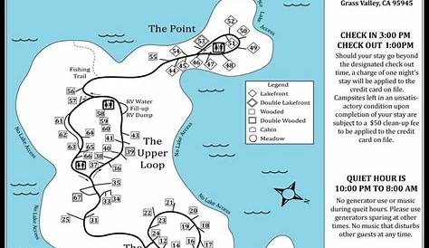 Folsom Lake Hiking, Biking and Riding Trails Map