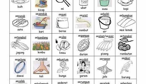 Latih Tubi Penjodoh Bilangan worksheet Malay Language, Kindergarten