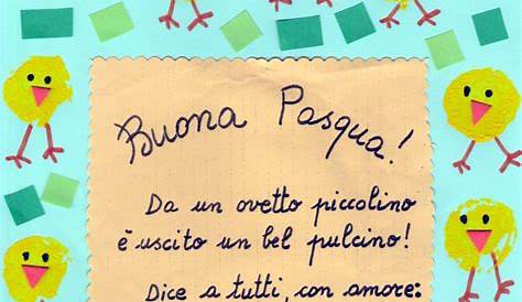 Maestra Caterina: Lavoretto e poesia di Pasqua