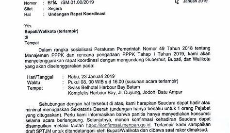 Contoh Surat Undangan Resmi yang Baik dan Benar | Kop surat, Surat