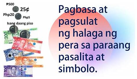 Math 3 Pagbasa at Pagsulat ng Pera sa Simbolo at Salita | Quizizz