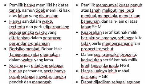 Perbedaan Sertifikat Hgb Dan Shm Pada Properti Mikayl - vrogue.co