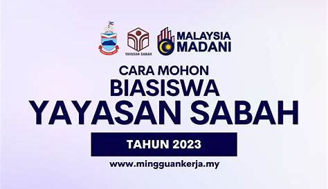 Permohonan Biasiswa Yayasan Sabah 2023 - Senarai Tawaran Biasiswa 2023/