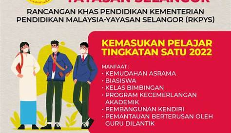 RKPYS 2023 (Permohonan Biasiswa Tingkatan 1 Yayasan Selangor) - Portal