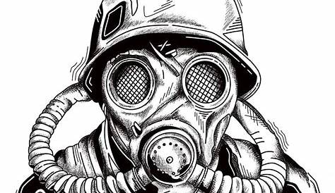 Pin by Tanner Bryan on magestic | Gas mask art, Gas mask drawing, Smoke