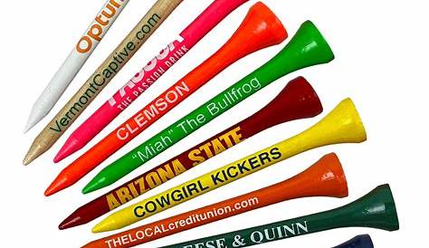 Personalized Wood Golf Tees in 31 Colors | Fast Service!