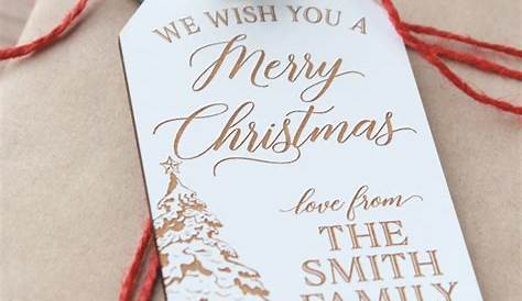 Personalized Christmas Gift Tags Philippines