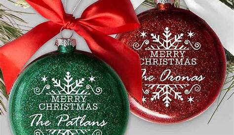 Personalized Glass Christmas Ornaments Canada The Cake Boutique