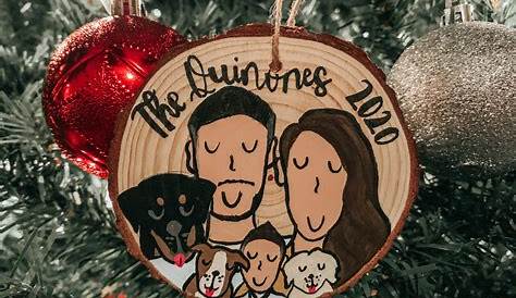 Christmas Ethnic Family of 5 Personalized Ornament