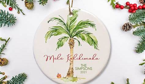 Personalized Christmas Ornaments Hawaii
