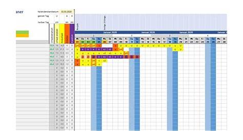 Einen Dienstplan erstellen: Dienstplan-Vorlage in Excel als Download