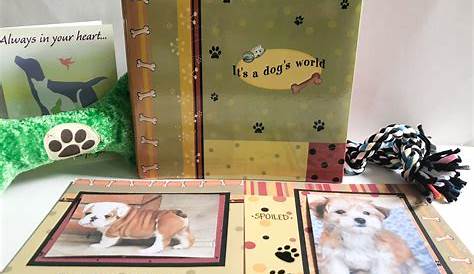 Wooden Scrapbook Pet Dog Personalized Photo Album New Puppy | Etsy