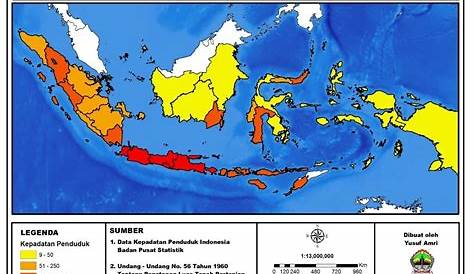 7 Gambar Peta Indonesia Kepadatan Penduduk Terupdate - Galeri Rizka