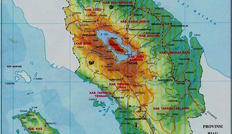 13 Peta Topografi Sumatera Utara Paling Update - Galeri Peta