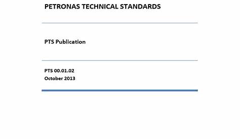 Petronas Technical Standard (PTS 50.014) | Nondestructive Testing