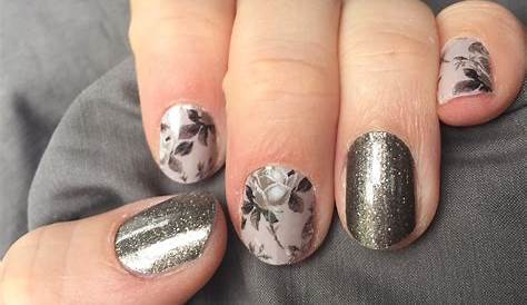 Pewter Metallic Nails & Pewter Shoes: Sleek Style