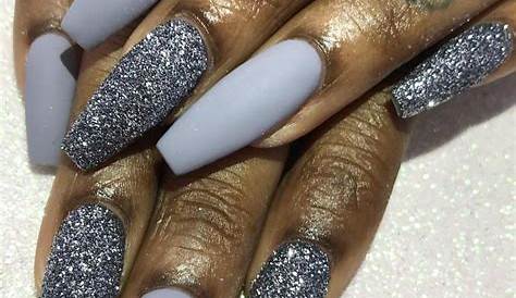 Pewter Perfection Nails: Add A Touch Of Elegance To Your Winter Look, Perfect For Black Beauties