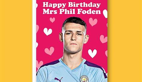 Phil Foden Birthday Card | Etsy