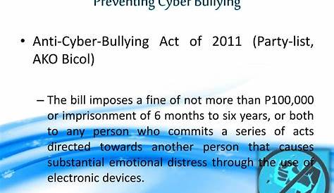 Cyber Bullying Law Philippines - lasopawall