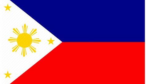 Rectangular icon. Illustration of flag of Philippines