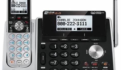 Panasonic KX-TG3683B Black Cordless Phone with 3 Handsets and Answering
