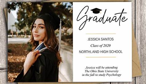 Add a personalized touch to your graduation announcements by inserting