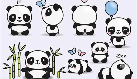 Panda Cub Chibi Kawaii 🐼freetoedit - Chibi Kawaii Panda Drawing, HD Png