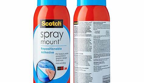 Scotch, MMM6065, Spray Mount Clear Adhesive, 1 Each, Clear - Walmart