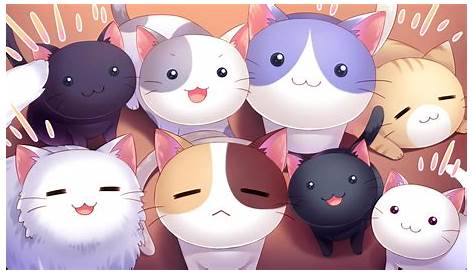 Anime Cat Wallpaper - WallpaperSafari