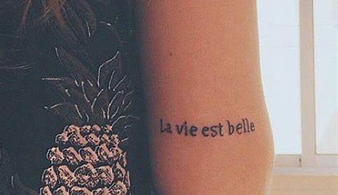 Idées tatouage citation : "La vie est belle" - Terrafemina