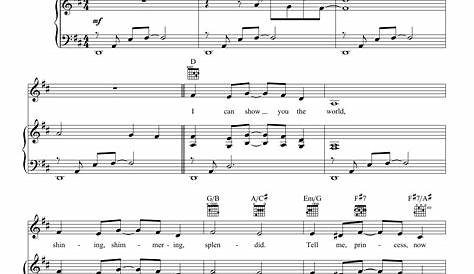 A Whole New World (from Aladdin The Broadway Musical) Sheet Music