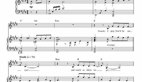 The Prayer" Sheet Music for Easy Piano/Vocal Sheet Music Now