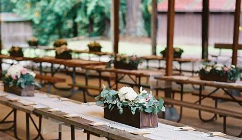 Picnic Table Wedding Decor Saratoga Springs