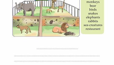 Online Education Picture Composition Worksheet Exercises for Class 2
