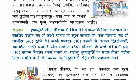 Class 9 Sanskrit Grammar Book Solutions चित्राधारितम् वर्णनम् (Updated
